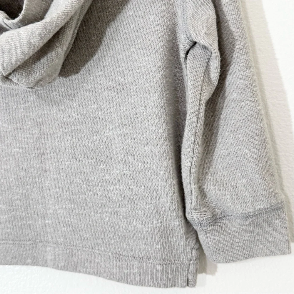 BABY GAP • TODDLER BOYS' SILVER LONG SLEEVE SNIT HOODIE - 2T - Picture 9 of 9